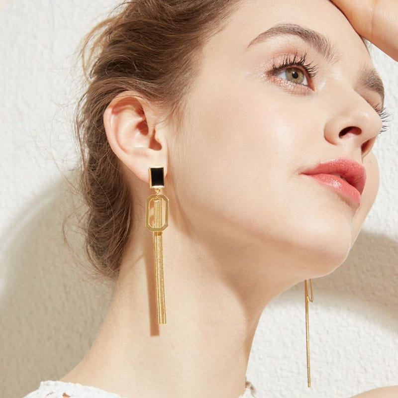 Embra Tassle Hoop Earring